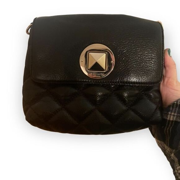 Kate Spade Gold Coast Black Leather Charlize Bag - Picture 5 of 16